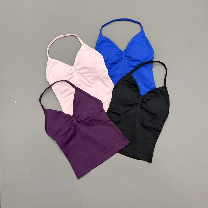 Gym Women Sports Tank Top Seam - Sports Bra Racerback review and price