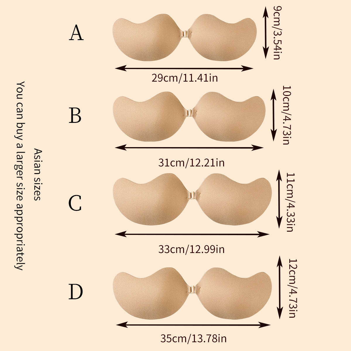 1 Piece Invisible Stick-On Lif - Push Up Bra Silicone review and price