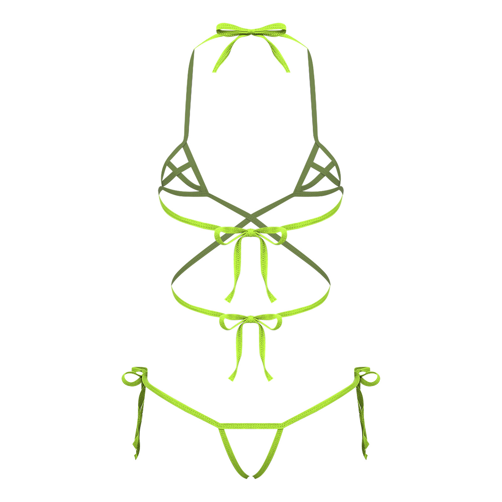 Womens Lingerie See Through Bi - Lace Bralette Set review and price