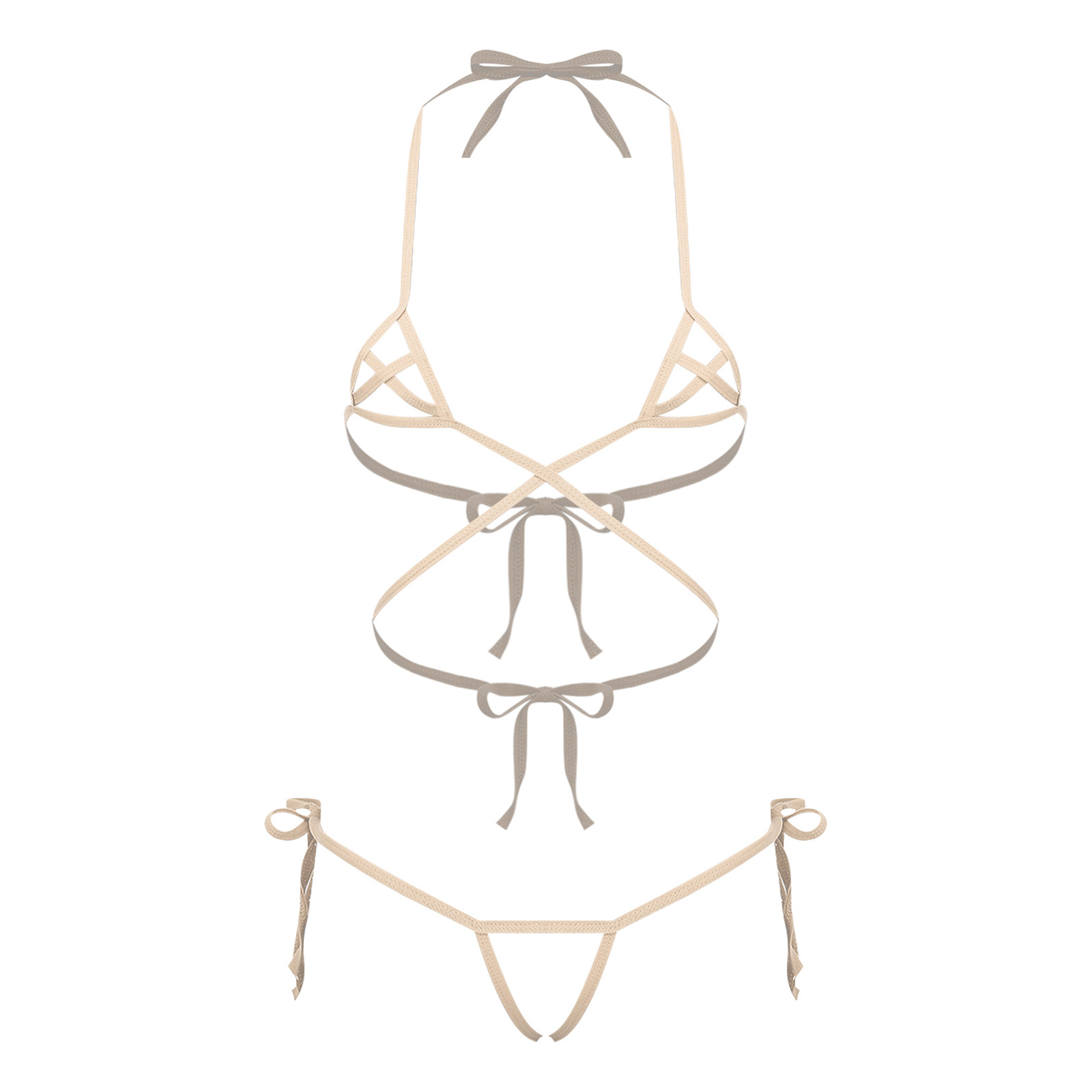 Womens Lingerie See Through Bi - Lace Bralette Set review and price