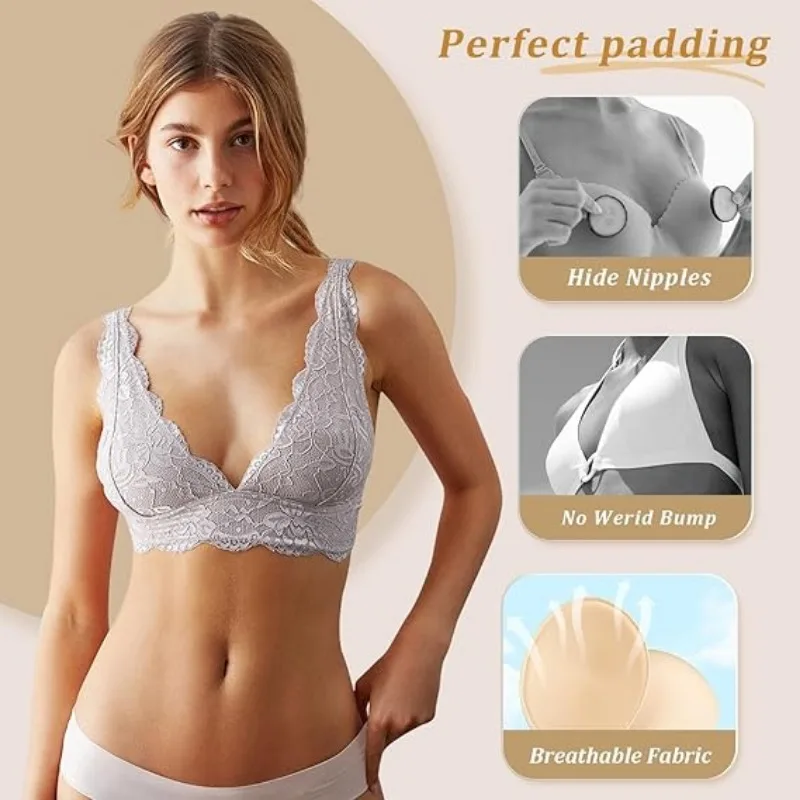 2/20pcs Removable Sponge Push  - Push Up Bra Silicone review and price