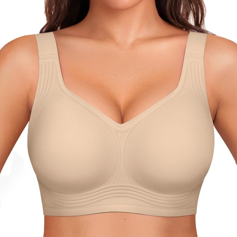 Plus Size Wireless Jelly Bra W - Underwire Bra Padded review and price