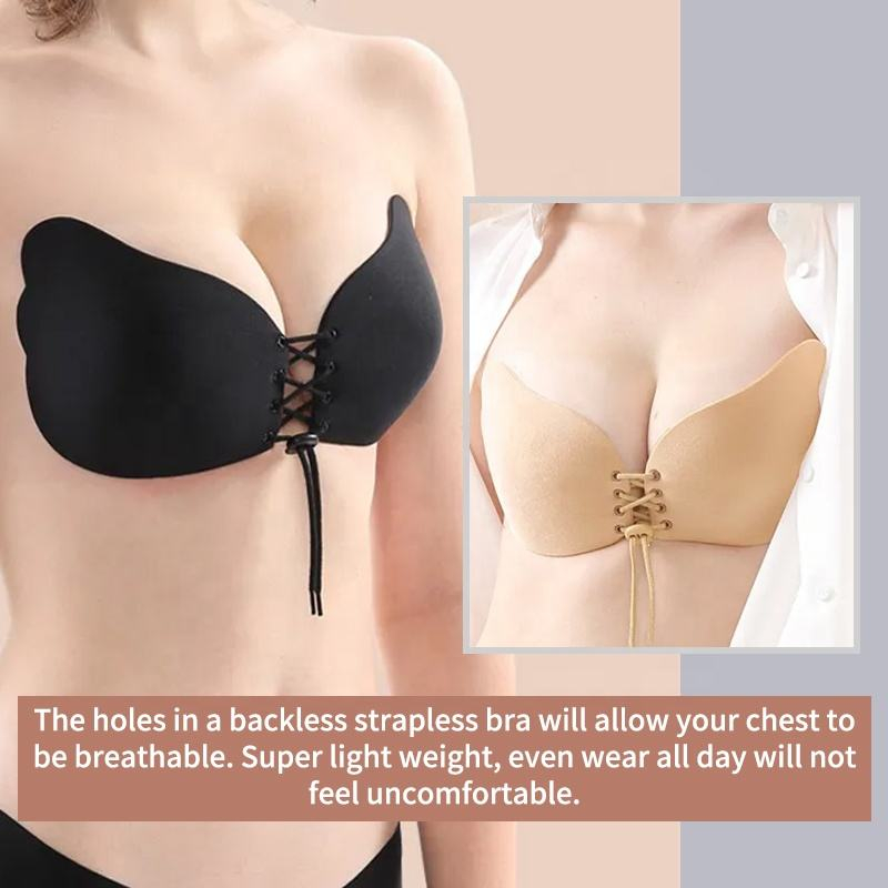 Wing shaped drawstring nude ba - Strapless Bra Adhesive review and price