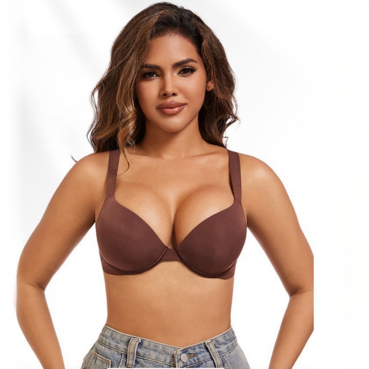 2025 Women's Plus Size Push Up - Demi Bra Balconette review and price