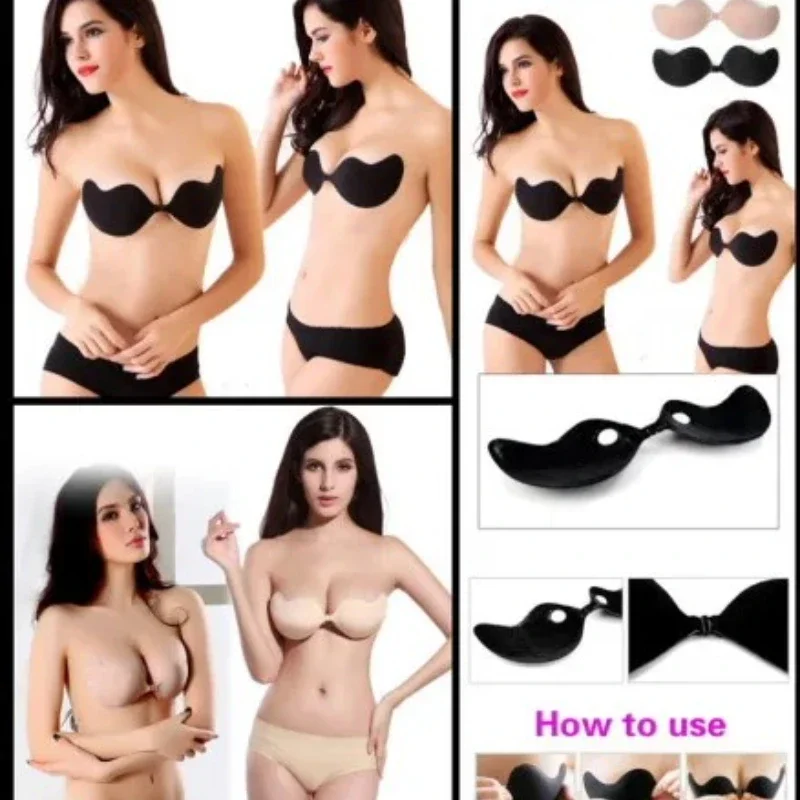 Women Sexy Strapless Invisible - Backless Bra Sticky review and price