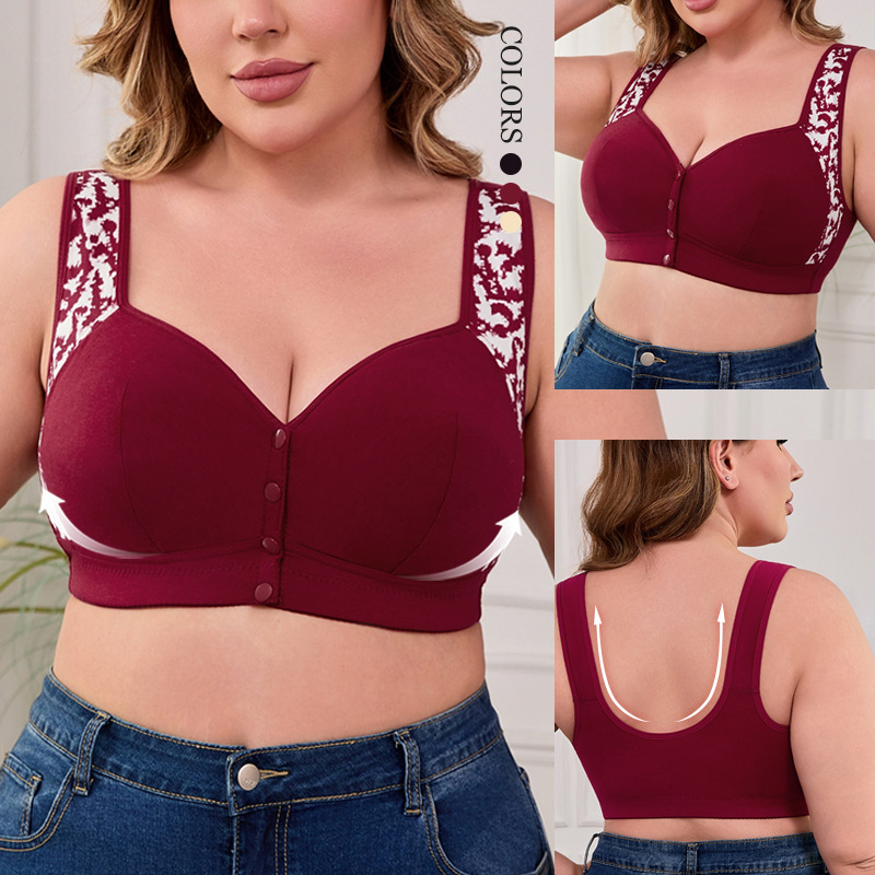 XL-7XL Plus Size Front Buckle  - Full Coverage Bra review and price